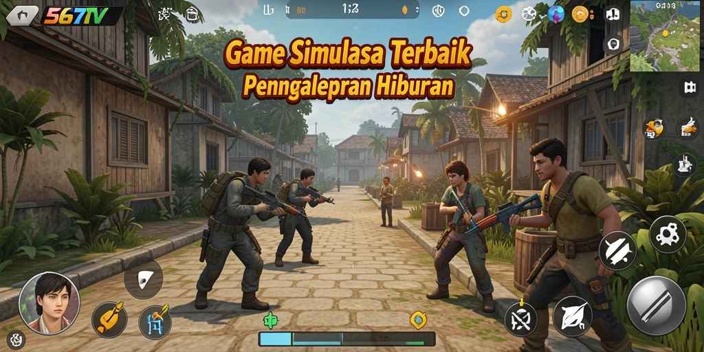 Tampilan gameplay menarik dari 567TV dengan karakter dan latar yang realistis.