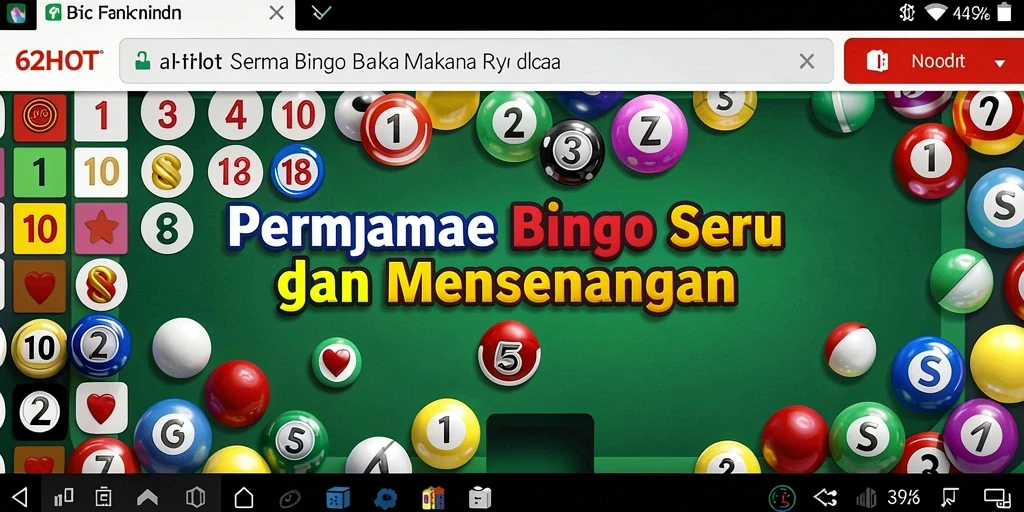 Screenshot gameplay Bingo yang seru dan menarik di 62HOT.