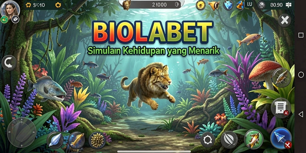Tampilan gameplay menarik dari BIOLABET dengan interaksi karakter.