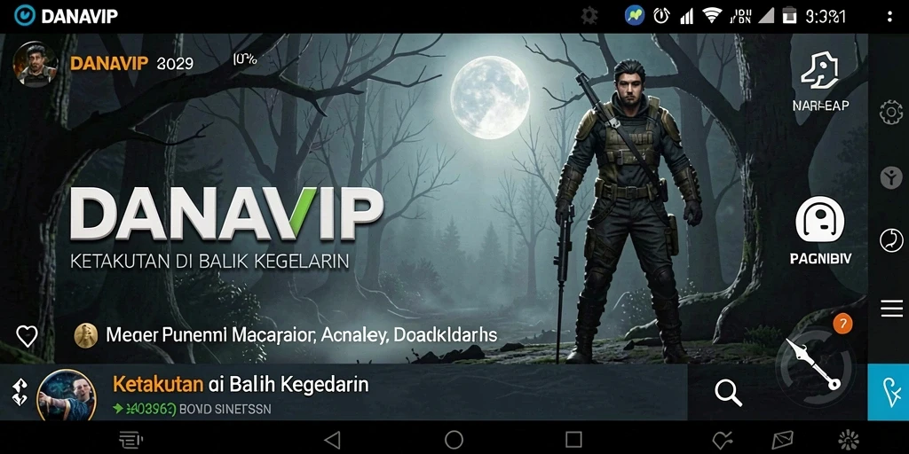 Tampilan gameplay menegangkan di dalam DANAVIP