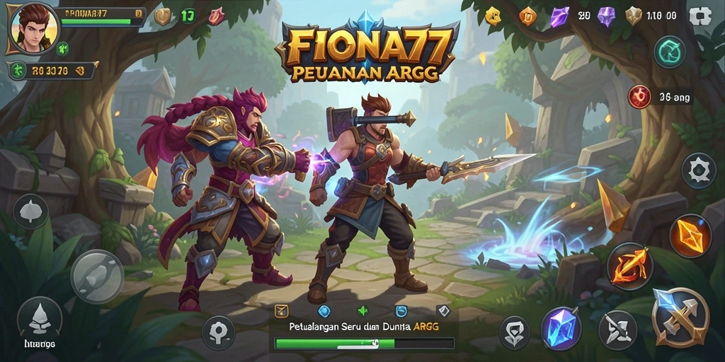 Tangkapan layar utama FIONA77 menunjukkan gameplay seru ARPG.
