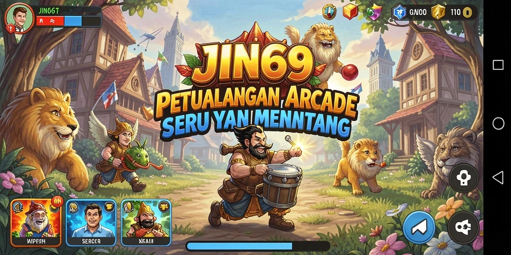 Tampilan gameplay seru JIN69 dengan aksi cepat.
