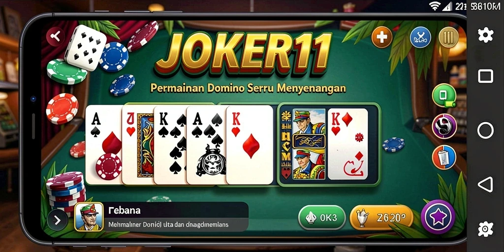 Tampilan gameplay JOKER11 yang menarik dan interaktif.