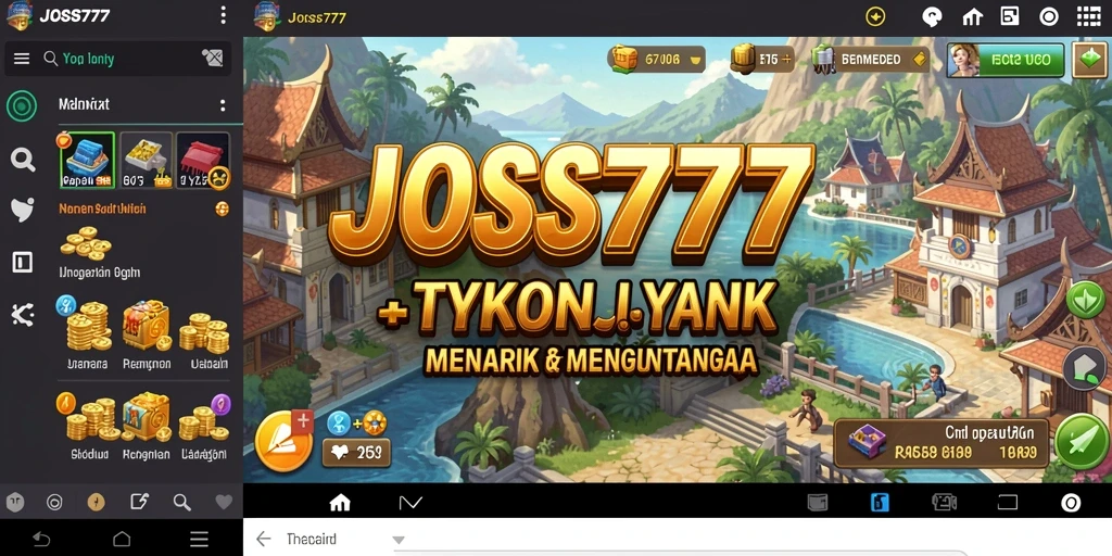 Tampilan gameplay JOSS777 menampilkan pengelolaan bisnis yang seru dan interaktif.