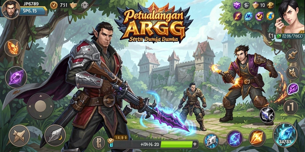 Tampilan pertama gameplay seru di dunia ARPG JP6789.