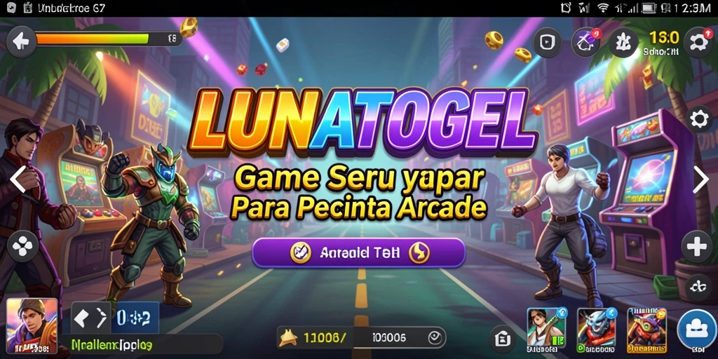 Screenshot gameplay LUNATOGEL menampilkan karakter dan tantangan yang menegangkan.