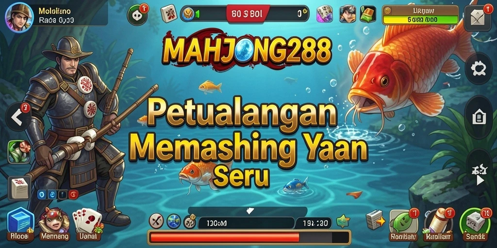 Tampilan gameplay seru dalam MAHJONG288 dengan pengalaman memancing yang mendebarkan.