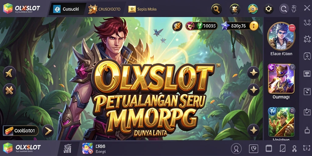 Tampilan gameplay menakjubkan di dunia MMORPG OLXSLOT.