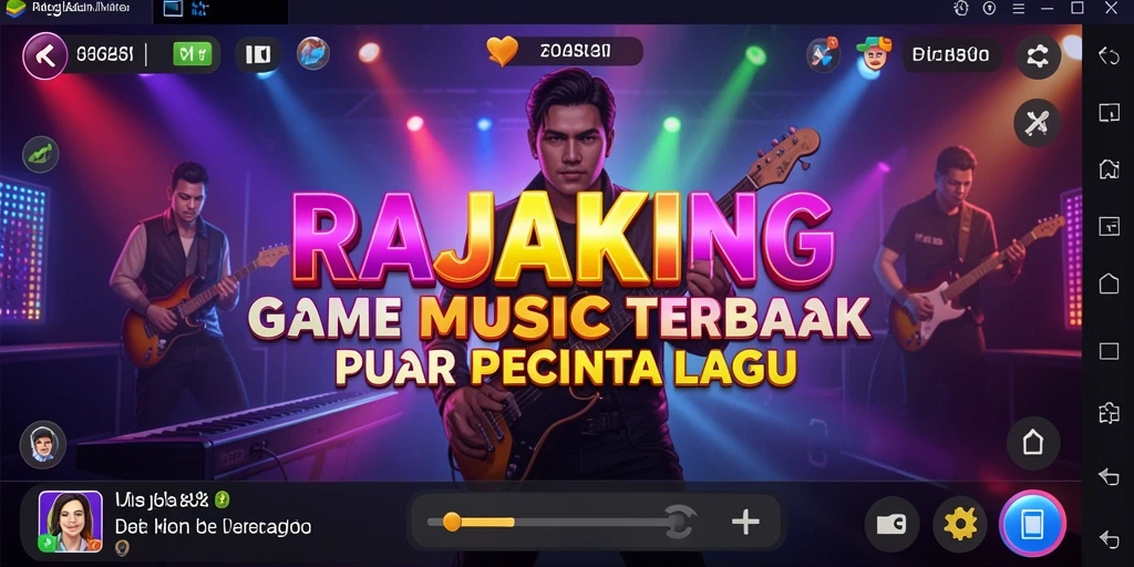 Screenshot gameplay RAJAKING menampilkan pengalaman musik yang seru.