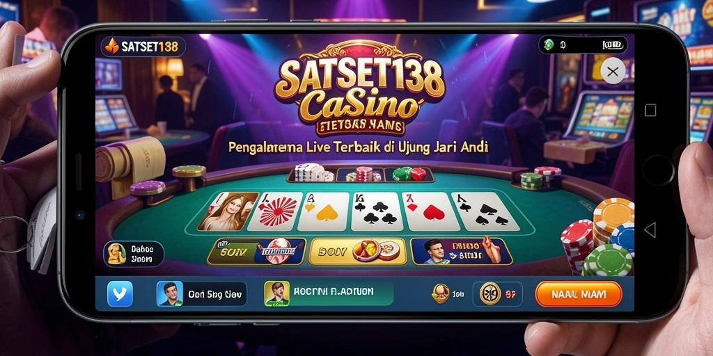 Gameplay SATSET138 yang menakjubkan dengan dealer kasino langsung.