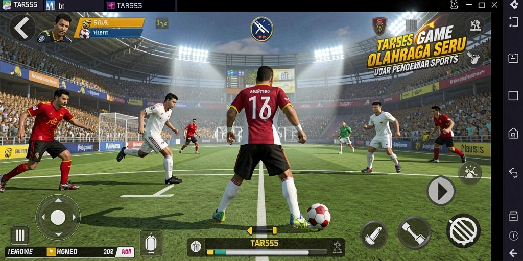 Gameplay TAR555 yang mengesankan dalam aksi olahraga.